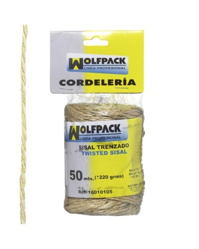 Cuerda Sisal Nº1 2 Cabos (Bobina 220 gr. / 50 m.)