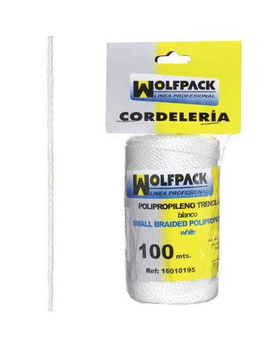 Cuerda Trencilla Polipropileno Blanco (Bobina 100 Metros)