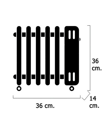 Radiador Aceite 800w 7 Elementos