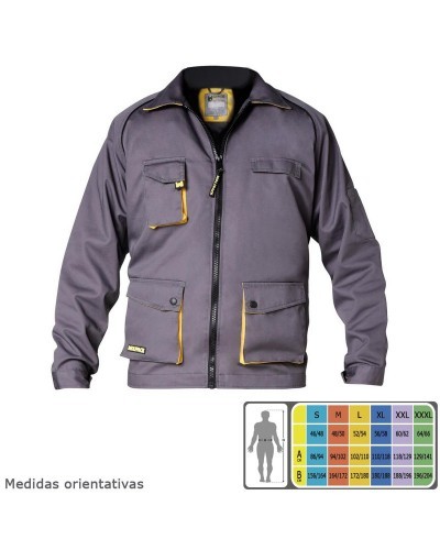 Chaqueta de Trabajo Gris/Amarillo Talla 48/50 M