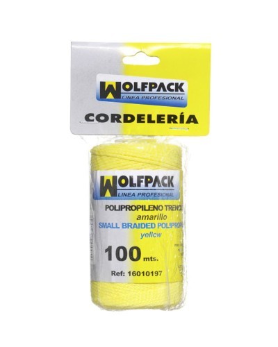 Cuerda Trencilla Polipropileno Amarillo (Bobina 100 Metros)