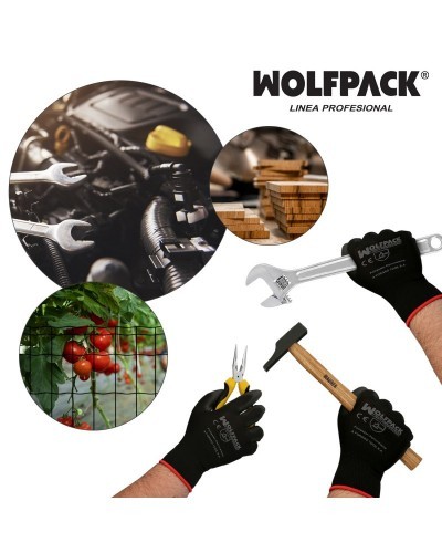 Guantes Poliuretano / Nylon Impregnado 10" (Par)