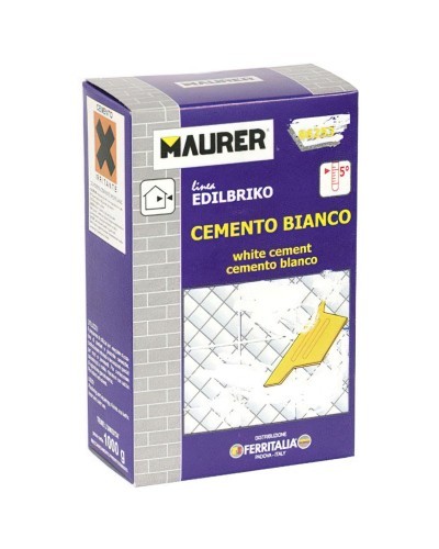 Edil Cemento Blanco Maurer (Caja 1 kg.)