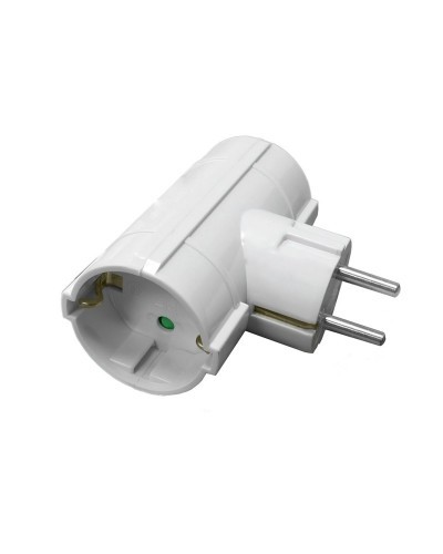 Adaptador / Ladron Doble Schuko 16 A. 250 V.