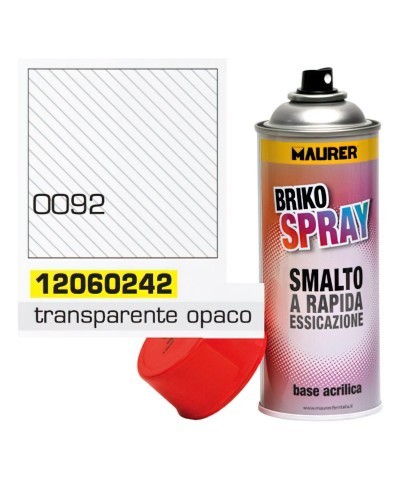 Spray Pintura Transparente Opaco Mate 400 ml.