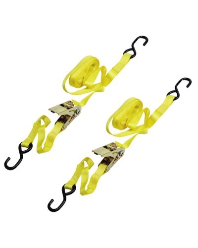 Cinta De Amarre Con Ratchet 25 mm. x 4,5 Metros (Blister 2 Piezas)