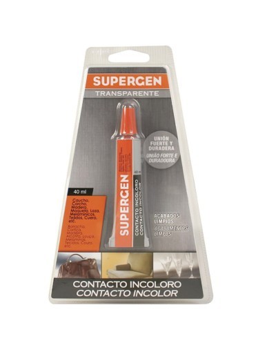 Pegamento Supergen Incoloro  40 ml.