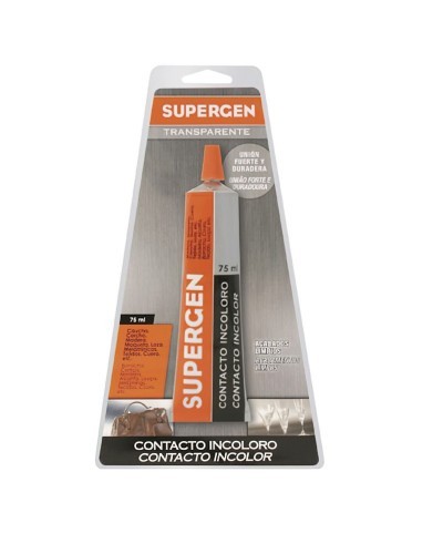 Pegamento Supergen Incoloro  75 ml.