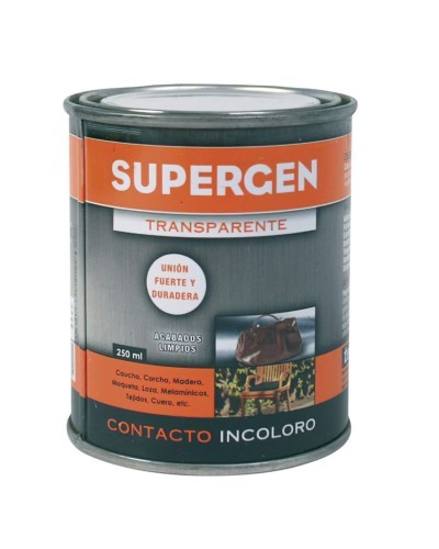 Pegamento Supergen Incoloro 250 ml.