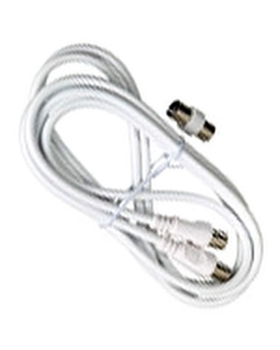 Conector TV Video Macho / Macho 2 metros Con Adaptador Macho / Hembra