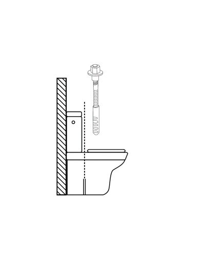 Kit Sanitario Fija Wc 5x75 mm. Bicromatado (2 Piezas)