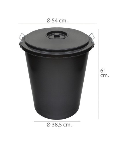 Cubo Basura Plastico Comunidad Con Tapa  50 Litros