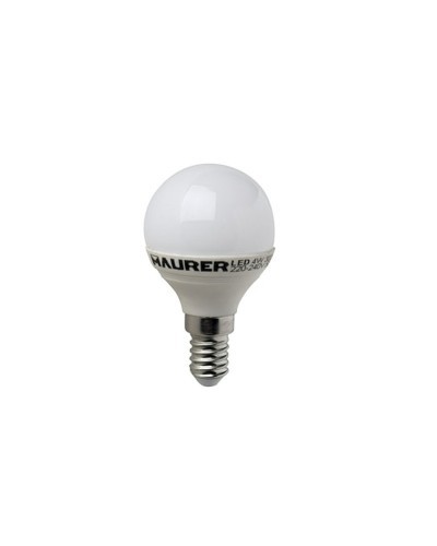 Bombilla Led Esferica E14. 4 W. - 25 W. 300 lúmenes. Luz calida. (3000°K).