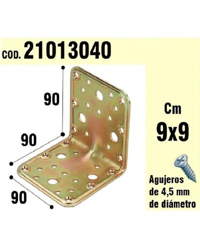 Soporte Para Madera Ángulo 90x90x90 mm.