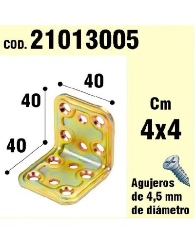 Soporte Para Madera Ángulo  40x40x40 mm.