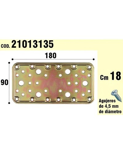 Soporte Para Madera Placa Bicromatada 90x180 mm.