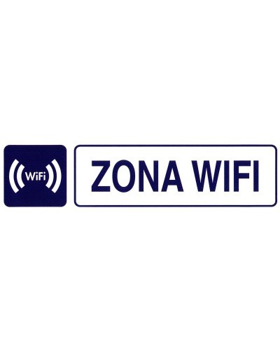 Rotulo Adhesivo 250x63 mm. Zona Wifi