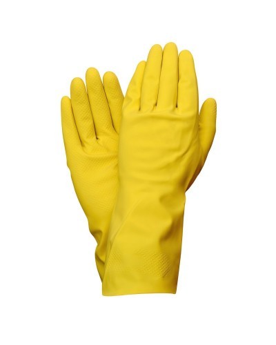 Guantes Latex 100% Basic Domesticos L (Par)