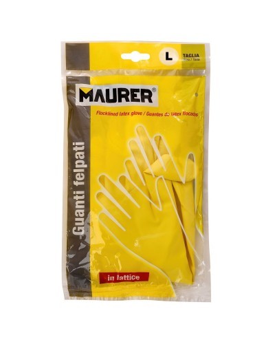 Guantes Latex 100% Basic Domesticos L (Par)