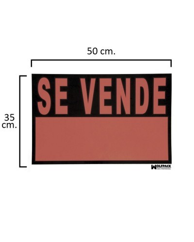 Cartel Se Vende 50x35 cm.