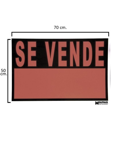 Cartel Se Vende 70x50 cm.